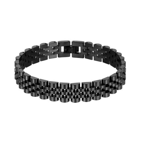 Men's Owan Ionic Plated Black Steel Bracelet Men's Owan Ionic Plated Black Steel Bracelet